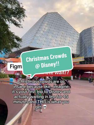 Disclaimer: I adore figment. 🌈 but I’m sure a newbie would be like 🤨 #figment #disneywaittimes #disneytiktok #disneychristmas #crowds #disneyadults #disneyhumor #disneycontentcreator #disneytrips #epcot 