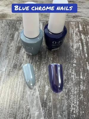 New year nail Inspo! Blue chrome nails! #bluechromenails #nails #nailinspo #nailart #nail #gelpolish #nailpolish #mani #newyearnails #newyearnailinspo #nailart #opigel #gelpolishnails #gelmanicure 