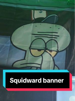 He’s just a vibe 🤷😆 #spongebob #squidward #tiktokshopfinds #silly #goofy #alt #emo #alternative #banners #squidwardtentacles #alternativefashion #nickelodeon #cartoon #fyp #foryou 