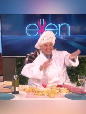 Bradley Cooper gave me a hand in the kitchen. #theellenshow #bradleycooper #cooking #throwback 