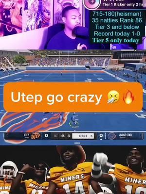 Utep ⛏️ Gameplay‼️ The most slept on tier 5 team in the game⁉️ #T#TikTokLIVEL#LIVEhighlightsL#LIVEc#cfbc#collegefootball25u#underdogncaaslideshowt#tiktokhighlightss#streamingn#ncaa25c#cfb25a#assassinkc28f#footballu#underdogncaaN#NCAAHighlightsncaaflive 