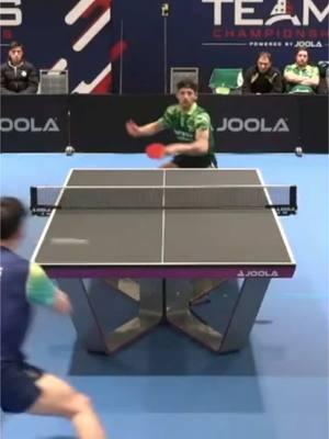 Stone cold forehand switch down the line from Geraldo during the #JOOLA Teams final! #tabletennis #pingpong #TeamJOOLA 