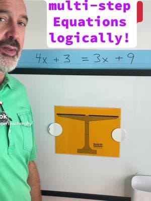 It really should be this easy. Hands-On Equations (R) is not seen often enough. The long term effects of this understanding cannot be underestimated! #algebra #handsonequations #twostepequations #solvingequations #algebratutor