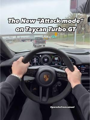 Taycan Turbo GT featuring ATTACK MODE!💀 . #porschetaycan #taycan #porsche 