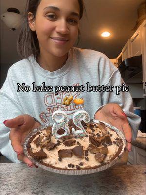 This no bake peanut butter pie was a big hit in our house and super easy to make🥜🥧 #easydessert #easydessertrecipe #nobakepie #peanutbutterpie #fyp #fypシ #fypシ゚viral #fypage #foryoupage #foryourpage #foryoupageofficiall 