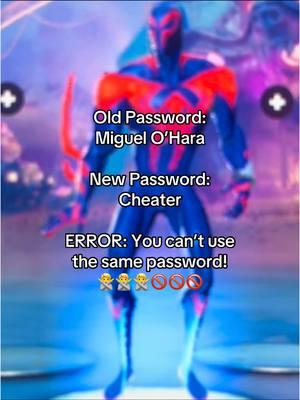 xina changing her password after miguel cheated: #miguelohara #2099spiderman #spiderman2099 #ilovemiguelohara #ilovespiderman2099 #miguelatsv #miguelohara1992 #miguelspiderman2099 