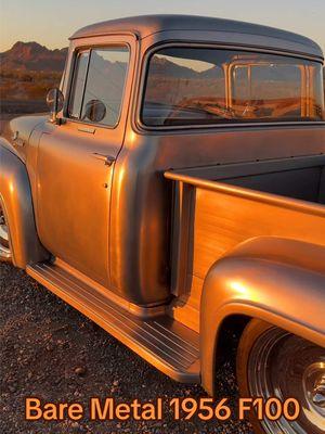 All the hours, blood, sweat, and tears that were poured into this truck were more than worth it. Especially when you get to see the bare metal soak up the sun's rays— A truly magical build, we're grateful to be able to work on something like this. #fatfendergarage #fordf100 #baremetal #raw56 #56f100 #fordtrucks #metalwork #f100 