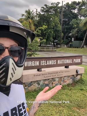 51 parks down — only 12 left to go! #virginislandsnationalpark #usvirginislands #nationalparktour #motorcycletrip #motovlog #motovlogger #motorcycleride #klx300 