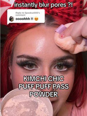 Replying to @Spooksz000 instantly blurs pores and its under $15 right now! theres a reason why its always selling out! All shades just restocked so run! @KimChi Chic Beauty #kimchichicbeauty #kimchichic #kimchichicpowder #puffpuffpass #puffpuffpasspowder #affordablemakeup #beautydeals #loosepowderrecommendation #TTSBeautyBesties #tiktokshopholidayhaul #starcreatorchallenge