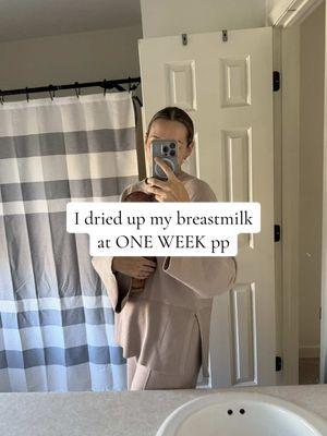 How and why I made the decision to dry up my breastmilk at 1 week postpartum! I know this isn’t something that everyone agrees with, but it is what was best for me (mentally and physically) and my growing baby! If you are struggling with breastfeeding or are a pumping undersupplier, it’s not easy so be gentle on yourself and focus on what is best for YOU🫶🏼🤍 • • #breastmilk #dryupmilksupply #lowmilksupply #undersupplier #lowsupply #lowmilksupply #relateablecontent #MomsofTikTok #formulamom #formulafeeding #postpartum #2weekspostpartum #momssupportingmoms how to dry up breastmilk, quick ways to dry up breastmilk, how to dry up milk supply, why to dry up milk supply