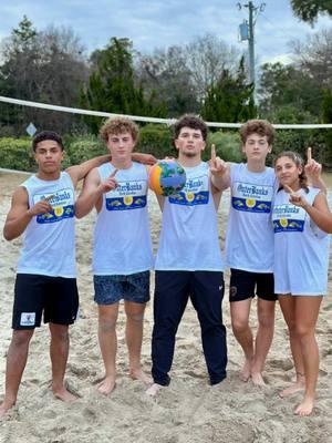 We just needed to warm up, we got them tomorrow🥴#kidsvsadults #vball #beachtrip #loveit #musecrew 