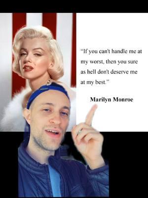 If you can't handle me at my worst... 😏 #greenscreen #marilynmonroe #marilyn #famousquotes 