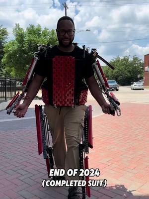 Timeline of my exoskeleton suit from 2021 - End of 2024! 🦾 What am I building in 2025? #exosuit #exoskeleton  #mechanicalengineering #engineering 