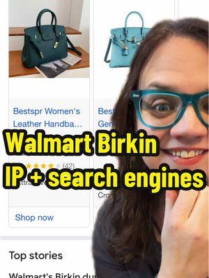 Walmart Birkin trademark re: search engine results. (MTM v. Amazon.) #intellectualproperty #trademark #walmartbirkin #hermes 