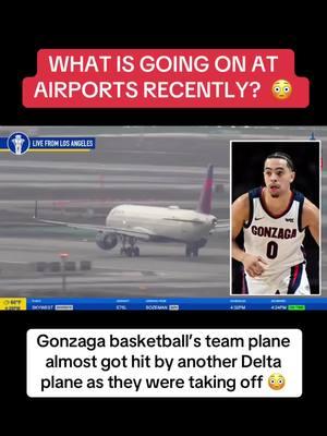 The incident happened before last Friday’s game vs UCLA 😳 #foryou #airport #delta #gonzaga #collegebasketball #basketball 