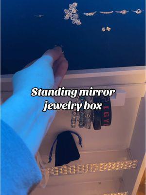 The standing mirror is actually a standing jewelry box with a lock and they’ve priced this way too low #StandingJewelryBox #JewelryBox #JewelryBoxDesign #Jewelry #Necklace #Bracelet #Earrings #Accessories #StandingMirror #StandingMirrorAesthetic #lhbcraft #lhbcraftfurniture @LHBcraft 