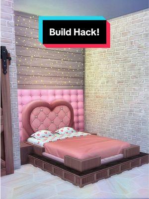 Bed build Hack! The Sims 4 #sims_remodel #thesims4 #thesims #sims4 #sims4buildingtips #sims4tutorial #sims4tipsandtricks #thesims4hack #thesims4tips #foryoupage #fyp #ts4 #ps4 #ps5 #fy #asmr 