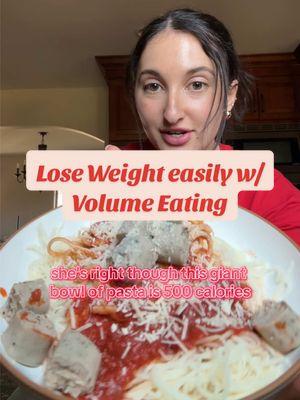 lose weight easily with #volumeeating ! #heartofpalmpasta #heartofpalm #highvolumemeals #highvolumelowcalorie #lowcaloriemeal #pastaswap 