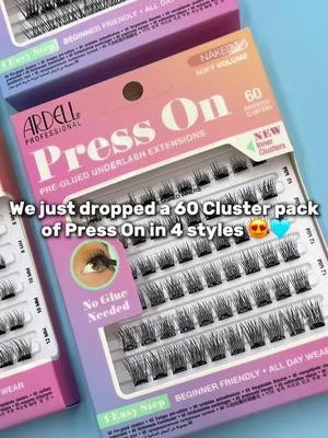 Bigger is always better 😉 Our 60 patented clusters are available in - Naked Soft Volume - Naked Natural - Wispies Natural - Fauxmink Natural All styles are available @amazon 📦 #amazon #pressonlashes #ardell