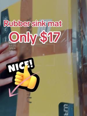 Rubber sink mat from TikTok shop #pelteflu#underthesink #mat #rubbermat #grey #color #easytoclean #flexible #highcapacity #nw2 #onthisday 