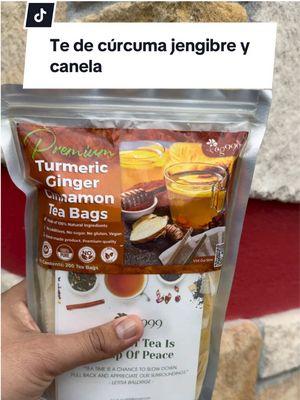 Té de curcuma jengibre y canela, ahora en oferta y envio gratis, te chupa panza #turmerictea #gingertea #cinammontea #tiktokshophollydayhaul #giftguide #mademyyear #TikTokShopCreatorPicks  