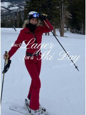 how I LAYER up to stay warm on ski days!! #skiing #layering #warmskisuit #warmcoat #skiingoutfit #skiingstyle #skisuit 