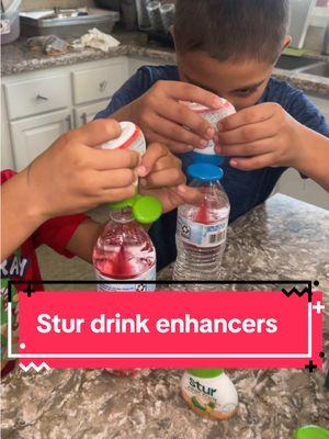 The perfect substitute for juices/ sodas with too much sugar and dyes! Kid approved, and a favorite in my house! 👍👍 we love! #stur #waterenhancers #TikTokShop #kidapproved #yummy #drinkwater 