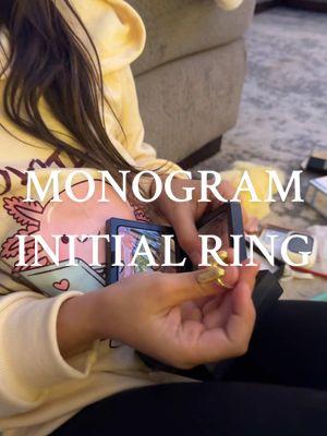 #kidsjewelry #jewelry #initialring #monogram #monogramjewelry 