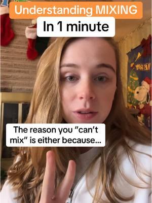 I will say this until the very end The 👏🏻reason👏🏻 you “can’t mix” 👏🏻 is because you don’t know what YOUR VOICE NEEDS  That’s why the basic online bulls*** “teach yourself to mix in 5 min” AINT WORKING OK!?  But I KNOW how frustrating this s*** is so I ACTUALLY teach you how to do it. There are 2 things for you:  First of all, I’m going to be teaching Group Classes for the winter 2025 but SIGNUPS END Jan 3rd!!! This is the only way to work with me yall- and it’s going to be 🔥 AF. Go to link in bio to really commit to yourself and see huge progress in your voice  The other most helpful thing to watch would be the DISCOVER class, which teaches you to hear and adjust all the things I just talked about (info is in bio)  Let’s walk into 2025 feeling empowered and like we actually know wtf we’re doing, shall we?   #voiceteacher #learntosing #mix #mixing #vocalhealth #broadway #vocalathlete #pedagogy #learntomix