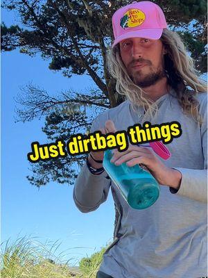 Taking the dirt bag name very seriously 😎 #dirtbag #nalgene #vanlife #nomad #rich #happiness #dirty 