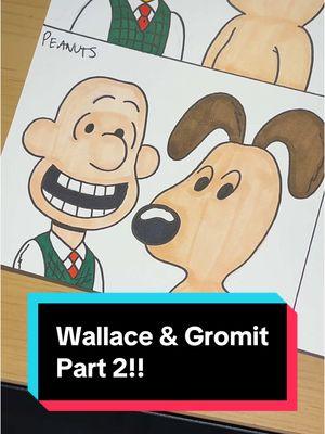 Replying to @💙Bi-KelaFilms2K5💙 how’d I do @Aardman ?? #fyp #wallaceandgromit #wallaceandgromitvengeancemostfowl #aardman #claymation #peanuts #charliebrown #snoopy #art #artistsoftiktok #drawing #viral 