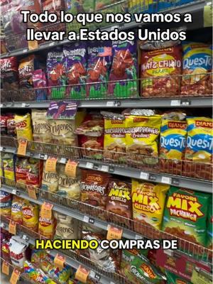 Toda la comida que nos vamos a llevar a Estados Unidos #buyingfood #viaje #aeropuerto #visaamericana #tipsdevianeros #trending #estadosunidos #viajandoaestadosunidos #traveltiktok #longervideos 