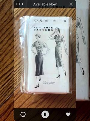 In a New York State of mind? Head to Backroomfinds dot COM to shop all these are many more, FULLY CHECKED patterns. I pride myself in being as accurate as I can with these patterns. #vintagesewing #vintage #sewingtiktok 