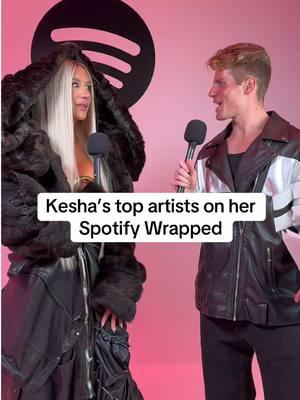 @Kesha reveals her top 5 artists on her @Spotify Wrapped & talks working on BRAT with @Charli XCX 👀  #kesha #charlixcx 