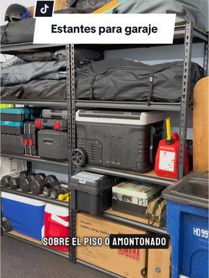 Estante organizador para garajes, repisas de 5 niveles ajustables #garage #garaje #garageshelves #organizador #mademyyear #tiktokshopholidayhual #TikTokShopCreatorPicks #GiftGuide