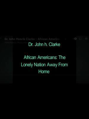 For educational purposes only  Professor John Hendrick Clarke's lecture "African Americans the lonely nation away from home". (in-part) In this segment #drjohnhenrikclarke touches on the #Africanamerican connection with the #Yoruba of #Nigeria and the #Akan of #Ghana and the importance of the #africanamericans in the creation of #africanunity worldwide and future development and protection of #Africa . #knowledgeispower #truthistruth #blackunity #knowthyself #africandiaspora #blackamerican #weareone 