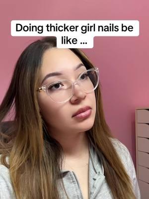 #skit #nailtiktok #acrylicnails #fypシ #thicknails #fyp #thickergirl #nailinspo #skittok #work #clients #nailtech #nailinspo 