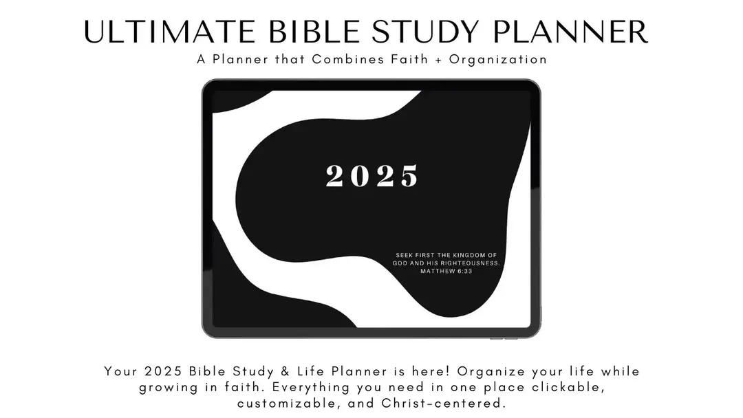 Are you ready to strengthen your relationship with God in 2025?  For years, I struggled with consistency in reading the Bible. But this planner has completely transformed my walk with Christ.  It’s not just a planner it’s a tool to help you stay Are you ready to strengthen your relationship with God in 2025?  What’s inside the 2025 Bible Study Planner? 	•	Daily Bible reading trackers 📖 	•	Reflection pages for deep personal insights ✍🏾 	•	Easy-to-use links to the Bible app 	•	Integration with Google/Apple Calendar for reminders 	•	A FREE digital KJV Bible included! This planner isn’t just about organizing your life it’s about making God the center of it.  Whether you’re new to the Bible or looking to go deeper, this planner will help you stay consistent, intentional, and rooted in His Word. Want to get started? Comment “Planner” below and click the link in my bio to download yours today! 🔗 #BibleStudyPlanner #CloserToGod #HisMercyPlanner #FaithJourney #BibleStudyGoals #2025Planner #FaithDriven #GrowInFaith #ChristianPlanner #GodFirst #BibleStudyLife #BibleStudyTools #HisMercy #ScriptureStudy #StartYourJourney #FaithTransformation #GodTime 