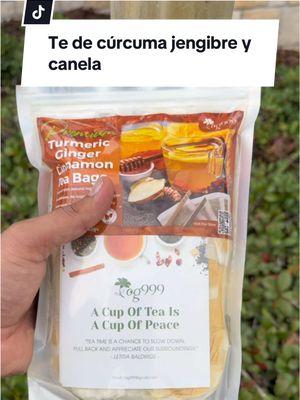 Té de curcuma jengibre y canela, ahora en oferta y envio gratis, te chupa panza #turmerictea #gingertea #cinammontea #tiktokshophollydayhaul #giftguide #mademyyear #TikTokShopCreatorPicks #CapCut 