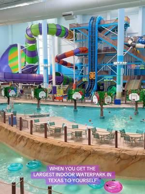 Winter time is the best time to visit! 💦🛟  #waterpark #texas #fyp 