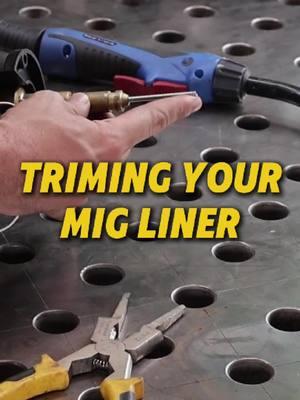 When installing a new liner like @Austin is on this Abicor Binzel ABIMIG AT going on his ESAB Rebel 285, you will need to trim it to size on both sides of your MIG gun. On the machine end, you want to make sure you leave a taper on the end so the wire can easily guide into the liner by using a drill bit after trimming it to size. Watch the full video on YouTube https://foxly.link/wPj97P #migwelding #abicorbinzel #esab #migliner #gmaw #welding #welddotcom