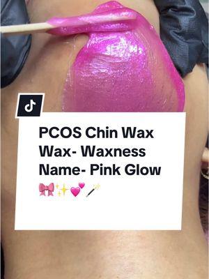 PCOS Wax🩷 #pcoschinwax #chinwax #waxness #barbilla #waxnesspinkglow #chin #hardwax  