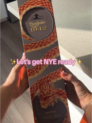 New Years Eve AND it’s on a Tuesday??? 🪩✨🥂 You know I had to grab one of these 😂Don Julio 1942 Year Of The Snake 2025 Limited Edition 🐍  #NYE #2025 #donjulio1942 #yearofthesnake #tequilashot #donjulio #waxedbymarj