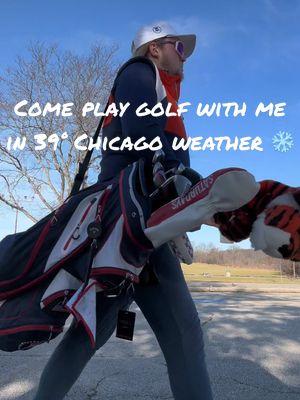 Replying to @Nate Soares appreciate y’all🫡 let’s go play a round of golf on a 39° Chicago day ❄️ sit back, relax, and just vibe for a minute - you deserve it #golf #wintergolf #dudesrock #connorpils #golftok #Vlog #newyears #ferda 