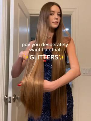 The quest for ✨glitter hair✨ continues  🤭🤩🥳 #hairtok #haircare #viralshampoo #glitterhack #hairhack #viraltrends #glitterhair #funny #asmr #tessa #tessapeay #shampooglitter #pantene #glitterhairspray #pink #nye 