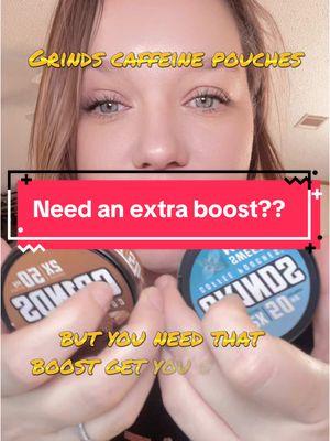 Grinds caffeine pouches!! Get that extra boost anytime you need it!! #grinds #grindscaffeine #grindspouches #caffeine 