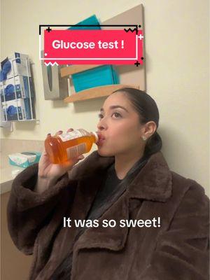 I was nervous for this just because everyone has different experiences, but happy Monday ❤️ #glucosetest #pregancytiktok #glucosedrink #fyp 