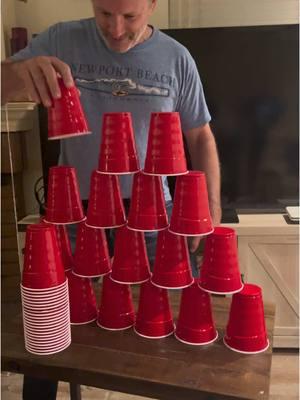 Anybody remember a game show called MINUTE TO WIN IT? I loved that show. It had lots of fun games on it. #MinuteToWinIt #Party #PartyGames # #Birthday #ForYou #ForYoupage #FYP #FYPage #SoloCups #PartyCups #Pyramid #StackAttack 