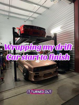 This was a lot to pack in but loved the finished out come! @Ghost Vinyls #fyp #carsoftiktok #driftcar #bmw #cargirl #wrappingcars 