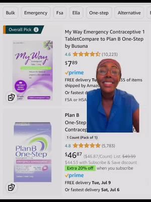 Emergency Contraception (EC) can stop a pregnancy before it starts. There are different types of EC to choose from, the sooner you use them the greater it reduces the possibility of getting pregnant. IUD This is the most effective EC there is. Have a provider insert it within 5 days of a misstep and lower your chance of pregnancy by 99.9%. ella This is a one-pill formula available by prescription. Blocks the hormones your body needs to conceive. Works up to 5 days. Morning after pill This is a Levonorgestrel-based EC pill and it is available off the shelf at pharmacies and grocery stores to anyone with no age restrictions. That means you should be able to buy Plan B One-Step or generic options like Next Choice One Dose, My Way, and Levonorgestrel without having a prescription or showing your ID #emergencycontraception #iud #planb #ella #obgyn #drjeanius  #womenshealth #doctor #BlackTikTok #tiktokpartner 